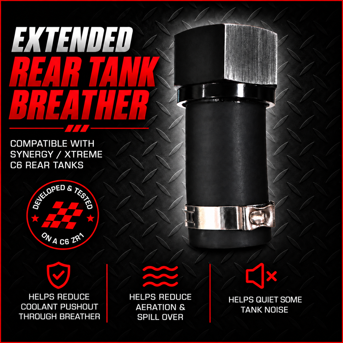 Extended Rear Tank Breather compatible with Synergy / Xtreme C6 Rear Tank.