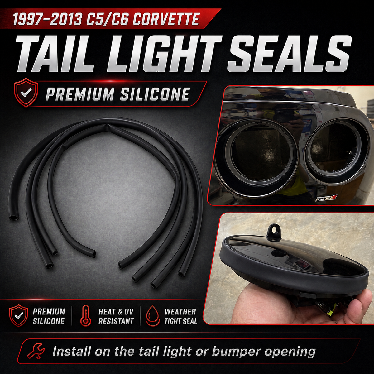 1997-2013 C5/C6 Corvette Tail Light Seals